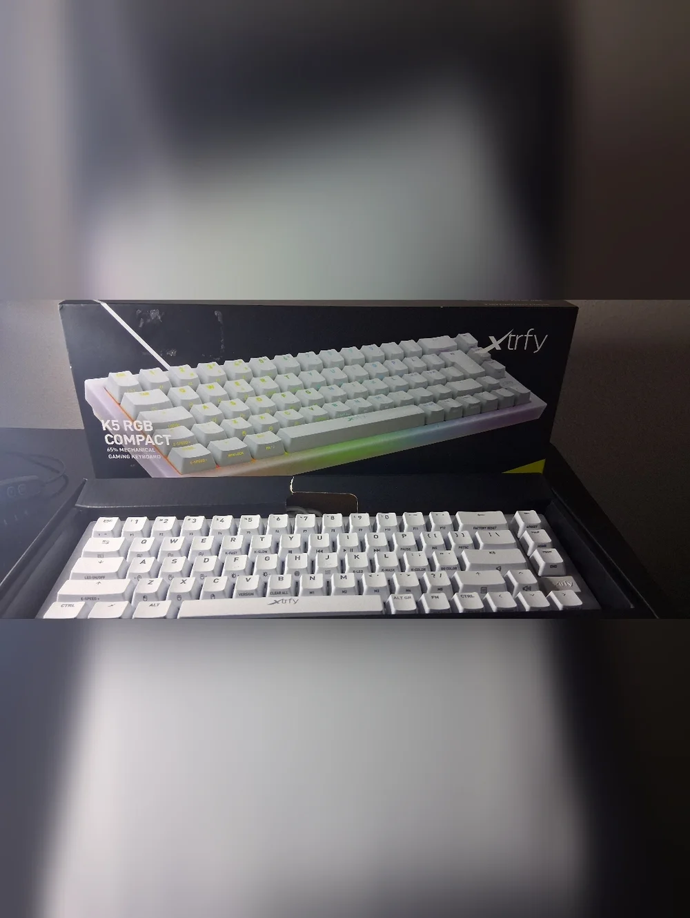K5 RGB Compact White Mechanical Gaming Keyboard